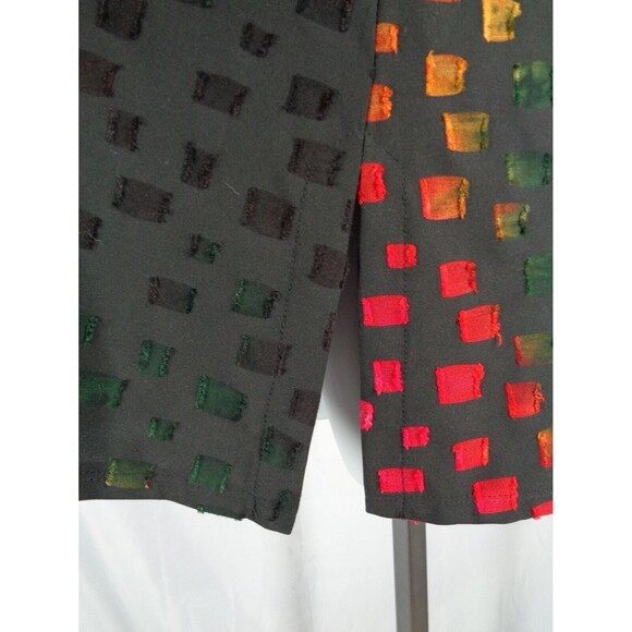 Michael Tyler Button Tunic Top Large Black Multi-Color New - Picture 8 of 11